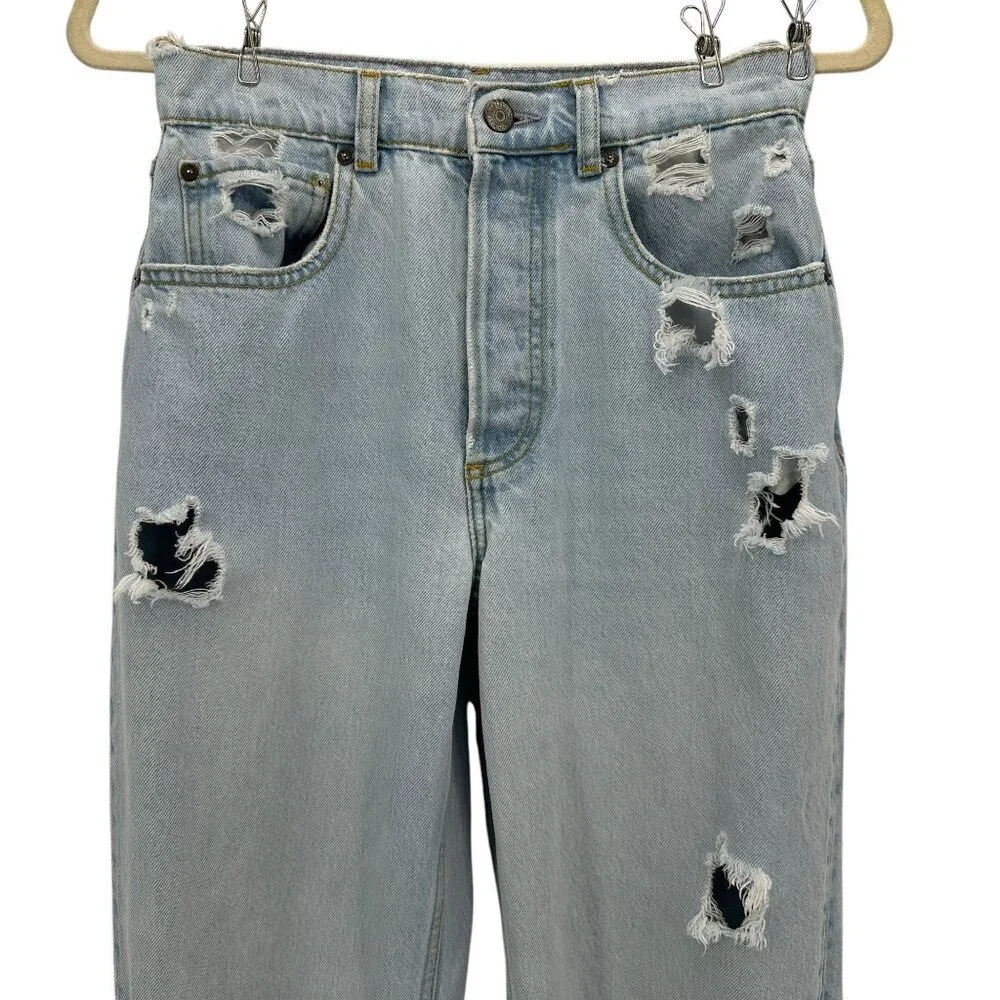 Boyish Womens 24 Jeans The Ziggy Authentic Rigid Organic Cotton Relaxed Straight